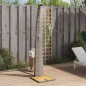 vidaXL Ducha de exterior ratán PE y madera acacia gris 55x60x224 cm vidaXL Ducha de exterior ratán PE y madera acacia gris 55x60x224 cm