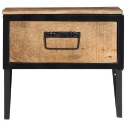 vidaXL Mesita de noche madera maciza de mango 40x35x40 cm