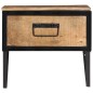 vidaXL Mesita de noche madera maciza de mango 40x35x40 cm