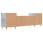 vidaXL Mueble para TV madera contrachapada gris hormigón 160x35x55 cm vidaXL Mueble para TV madera contrachapada gris hormigón 160x35x55 cm