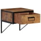 vidaXL Mesita de noche madera maciza de mango 40x35x40 cm