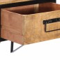 vidaXL Mesita de noche madera maciza de mango 40x35x40 cm