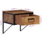 vidaXL Mesita de noche madera maciza de mango 40x35x40 cm