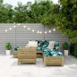 vidaXL Juego de sofás de jardín 6 piezas madera de pino impregnada vidaXL Juego de sofás de jardín 6 piezas madera de pino impregnada