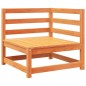vidaXL Juego de sofás de jardín 8 pzas madera maciza pino marrón cera vidaXL Juego de sofás de jardín 8 pzas madera maciza pino marrón cera