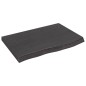 vidaXL Encimera baño madera maciza tratada gris oscuro 60x40x(2-4) cm vidaXL Encimera baño madera maciza tratada gris oscuro 60x40x(2-4) cm