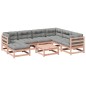 vidaXL Set de sofás jardín 8 pzas con cojines madera de abeto Douglas vidaXL Set de sofás jardín 8 pzas con cojines madera de abeto Douglas