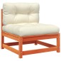vidaXL Set de sofás jardín 9 pzas con cojines madera pino marrón cera vidaXL Set de sofás jardín 9 pzas con cojines madera pino marrón cera