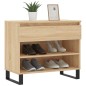vidaXL Mueble zapatero madera contrachapada roble Sonoma 70x36x60 cm vidaXL Mueble zapatero madera contrachapada roble Sonoma 70x36x60 cm