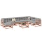vidaXL Set de sofás jardín 9 pzas con cojines madera de abeto Douglas vidaXL Set de sofás jardín 9 pzas con cojines madera de abeto Douglas