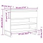 vidaXL Mueble zapatero madera contrachapada roble Sonoma 70x36x60 cm vidaXL Mueble zapatero madera contrachapada roble Sonoma 70x36x60 cm