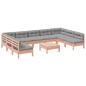 vidaXL Set de sofás de jardín 10 pzas con cojines madera abeto Douglas vidaXL Set de sofás de jardín 10 pzas con cojines madera abeto Douglas