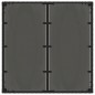 vidaXL Mesa de jardín superficie de vidrio ratán PE negro 90x90x75 cm vidaXL Mesa de jardín superficie de vidrio ratán PE negro 90x90x75 cm