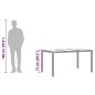 vidaXL Mesa de jardín superficie de vidrio ratán PE marrón 150x90x75cm vidaXL Mesa de jardín superficie de vidrio ratán PE marrón 150x90x75cm