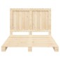 vidaXL Estructura de cama con cabecero madera maciza pino 160x200 cm vidaXL Estructura de cama con cabecero madera maciza pino 160x200 cm