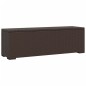 vidaXL Banco otomana con cojín ratán sintético marrón 110x30x40 cm vidaXL Banco otomana con cojín ratán sintético marrón 110x30x40 cm