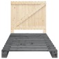 vidaXL Estructura de cama con cabecero madera de pino gris 100x200cm vidaXL Estructura de cama con cabecero madera de pino gris 100x200cm