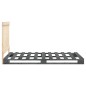 vidaXL Estructura de cama con cabecero madera de pino gris 100x200cm vidaXL Estructura de cama con cabecero madera de pino gris 100x200cm