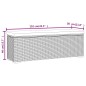 vidaXL Banco otomana con cojín ratán sintético marrón 110x30x40 cm vidaXL Banco otomana con cojín ratán sintético marrón 110x30x40 cm