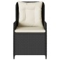 vidaXL Sillones de jardín reclinables 2 uds ratán sintético negro vidaXL Sillones de jardín reclinables 2 uds ratán sintético negro