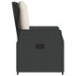 vidaXL Sillones de jardín reclinables 2 uds ratán sintético negro vidaXL Sillones de jardín reclinables 2 uds ratán sintético negro