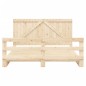 vidaXL Estructura de cama con cabecero madera maciza de pino 200x200cm vidaXL Estructura de cama con cabecero madera maciza de pino 200x200cm