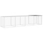 vidaXL Gallinero con techo acero galvanizado gris claro 403x98x90 cm vidaXL Gallinero con techo acero galvanizado gris claro 403x98x90 cm