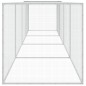 vidaXL Gallinero con techo acero galvanizado gris claro 403x98x90 cm vidaXL Gallinero con techo acero galvanizado gris claro 403x98x90 cm