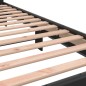vidaXL Estructura de cama madera de ingeniería y metal negro 90x200 cm vidaXL Estructura de cama madera de ingeniería y metal negro 90x200 cm