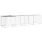 vidaXL Gallinero con techo acero galvanizado gris claro 403x98x90 cm vidaXL Gallinero con techo acero galvanizado gris claro 403x98x90 cm