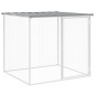 vidaXL Gallinero con techo acero galvanizado gris claro 403x98x90 cm vidaXL Gallinero con techo acero galvanizado gris claro 403x98x90 cm