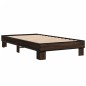 vidaXL Estructura cama madera ingeniería metal marrón roble 90x190 cm vidaXL Estructura cama madera ingeniería metal marrón roble 90x190 cm