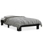 vidaXL Estructura de cama madera ingeniería y metal negro 100x200 cm vidaXL Estructura de cama madera ingeniería y metal negro 100x200 cm