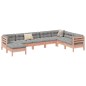 vidaXL Set de sofás jardín 8 pzas con cojines madera de abeto Douglas vidaXL Set de sofás jardín 8 pzas con cojines madera de abeto Douglas