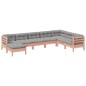 vidaXL Set de sofás jardín 8 pzas con cojines madera de abeto Douglas vidaXL Set de sofás jardín 8 pzas con cojines madera de abeto Douglas