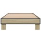 vidaXL Estructura cama madera ingeniería metal roble Sonoma 75x190 cm vidaXL Estructura cama madera ingeniería metal roble Sonoma 75x190 cm
