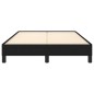 vidaXL Estructura de cama tela negro 120x190 cm vidaXL Estructura de cama tela negro 120x190 cm