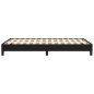vidaXL Estructura de cama tela negro 120x190 cm vidaXL Estructura de cama tela negro 120x190 cm