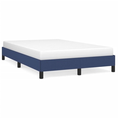 vidaXL Estructura de cama tela azul 120x190 cm