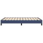vidaXL Estructura de cama tela azul 120x190 cm