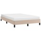 vidaXL Estructura de cama cuero sintético color capuchino 120x190 cm