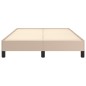 vidaXL Estructura de cama cuero sintético color capuchino 120x190 cm