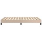 vidaXL Estructura de cama cuero sintético color capuchino 120x190 cm