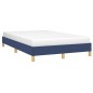 vidaXL Estructura de cama tela azul 120x190 cm vidaXL Estructura de cama tela azul 120x190 cm