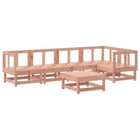 vidaXL Juego de muebles de jardín 6 pzas madera maciza abeto Douglas
