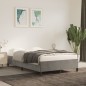 vidaXL Estructura de cama terciopelo gris claro 120x190 cm