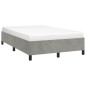 vidaXL Estructura de cama terciopelo gris claro 120x190 cm