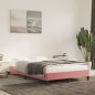 vidaXL Estructura de cama terciopelo rosa 120x190 cm vidaXL Estructura de cama terciopelo rosa 120x190 cm
