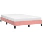 vidaXL Estructura de cama terciopelo rosa 120x190 cm vidaXL Estructura de cama terciopelo rosa 120x190 cm