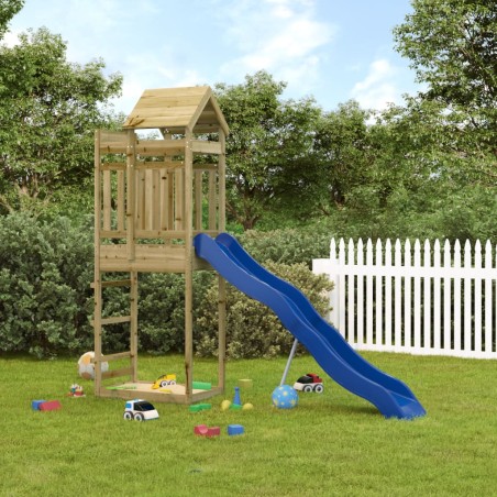 vidaXL Parque infantil de exterior madera de pino impregnada